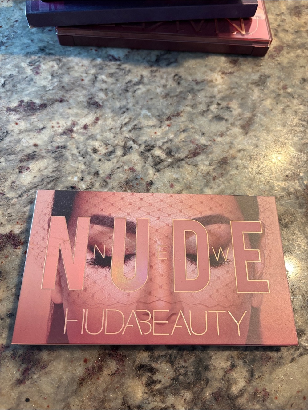 HUDA BEAUTY NUDE Eyeshadow Palette - Pink Rose and Gold Accents